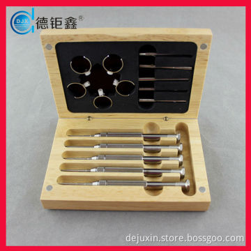 China factory supply high-end quality with elegant wood box screw driver birthday gifts for men